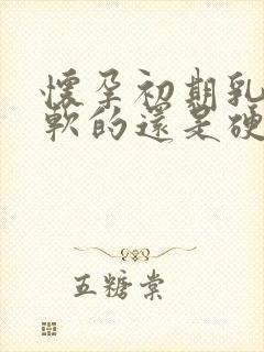 怀孕初期乳头是软的还是硬的