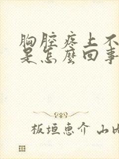 胸腔疼上不来气是怎么回事