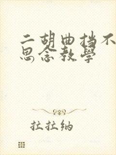 二胡曲挡不住的思念教学