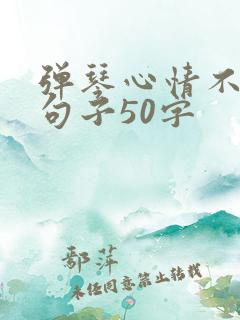 弹琴心情不好的句子50字