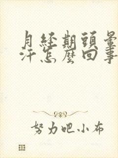 月经期头晕出虚汗怎么回事