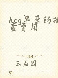 hcg早孕的检查费用