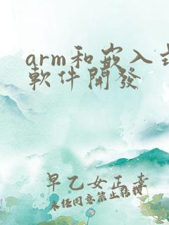 arm和嵌入式软件开发
