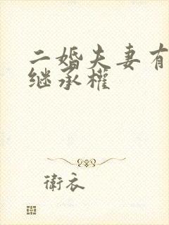 二婚夫妻有没有继承权