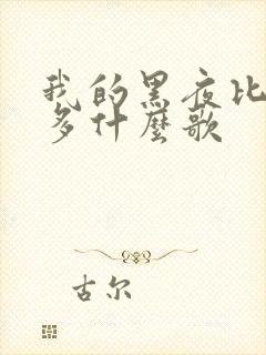 我的黑夜比白天多什么歌