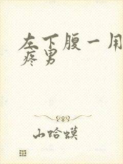 左下腹一用力就疼男