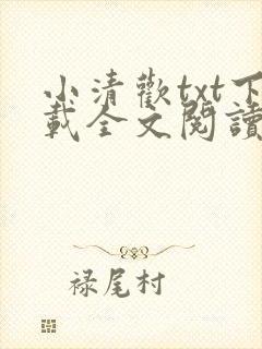 小清欢txt下载全文阅读