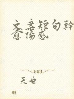 文案短句干净治愈伤感