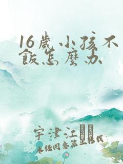 16岁小孩不吃饭怎么办