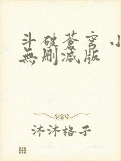 斗破苍穹 小说无删减版