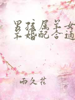 男孩属羊女孩属羊婚配合适吗