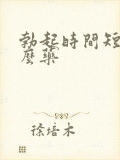 勃起时间短吃什么药