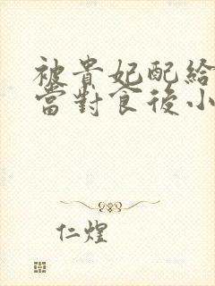 被贵妃配给太监当对食后小说完整