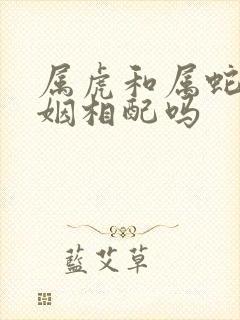 属虎和属蛇的婚姻相配吗