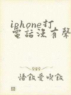 iphone打电话没有声音是怎么回事