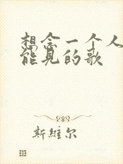 想念一个人又不能见的歌