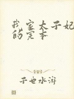 我家太子妃超凶的完本