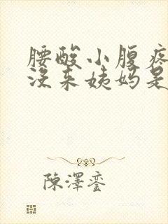 腰酸小腹疼但是没来姨妈是怎么回事