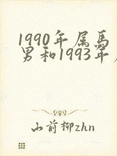1990年属马男和1993年属女鸡婚配