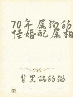 70年属狗的最佳婚配属相