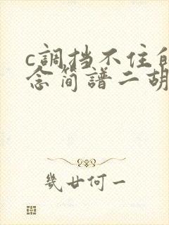 c调挡不住的思念简谱二胡指法