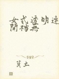 女式透明连体衣开裆无