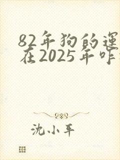 82年狗的运气在2025年咋样?