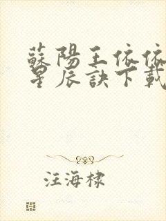 苏阳王依依九转星辰诀下载