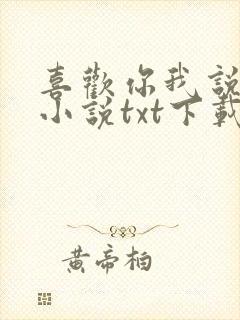 喜欢你我说了算小说txt下载