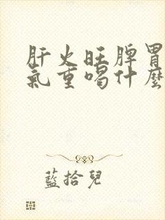 肝火旺脾胃虚湿气重喝什么茶好