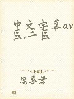 中文字幕av一区,二区