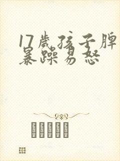 17岁孩子脾气暴躁易怒