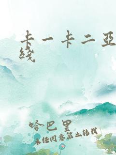 卡一卡二亚洲在线