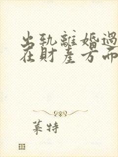 出轨离婚过错方在财产方面如何分配