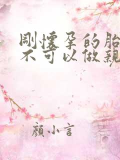 刚怀孕的胎儿可不可以做亲子鉴定