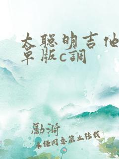 太聪明吉他谱简单版c调