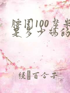 腰围100厘米是多少码的裤子