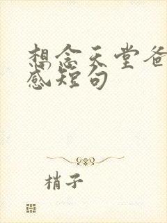 想念天堂爸爸伤感短句