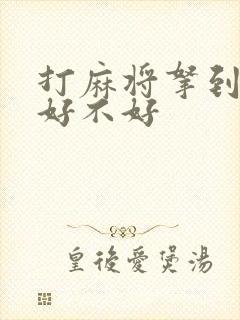 打麻将拿到天胡好不好