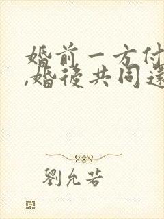 婚前一方付首付,婚后共同还贷