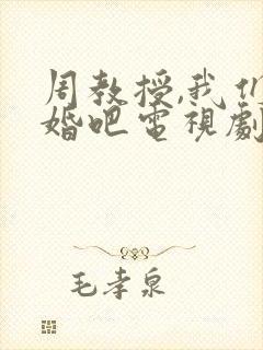 周教授,我们结婚吧电视剧观看