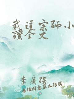 武道宗师小说阅读全文