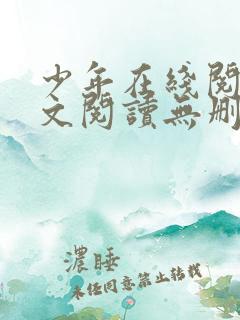 少年在线阅读全文阅读无删减