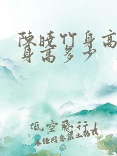 陈晓竹身高真实身高多少