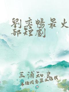 刘奕畅最火的十部短剧