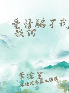 爱情骗孑我问你 歌词