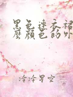 黑色连衣裙搭什么颜色的外搭