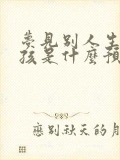 梦见别人生小男孩是什么预兆