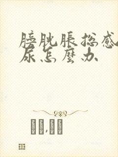 膀胱胀总感觉有尿怎么办