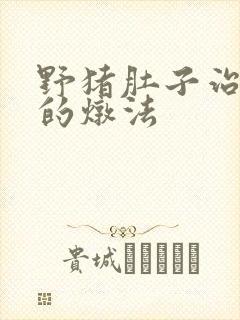 野猪肚子治胃病的炖法